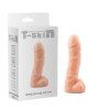 Realistyczne dildo cyber skóra żylaste z jądrami 18 cm
